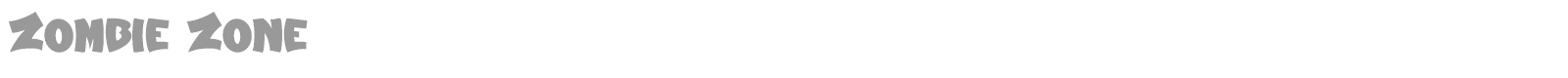 Zombie Zone font preview